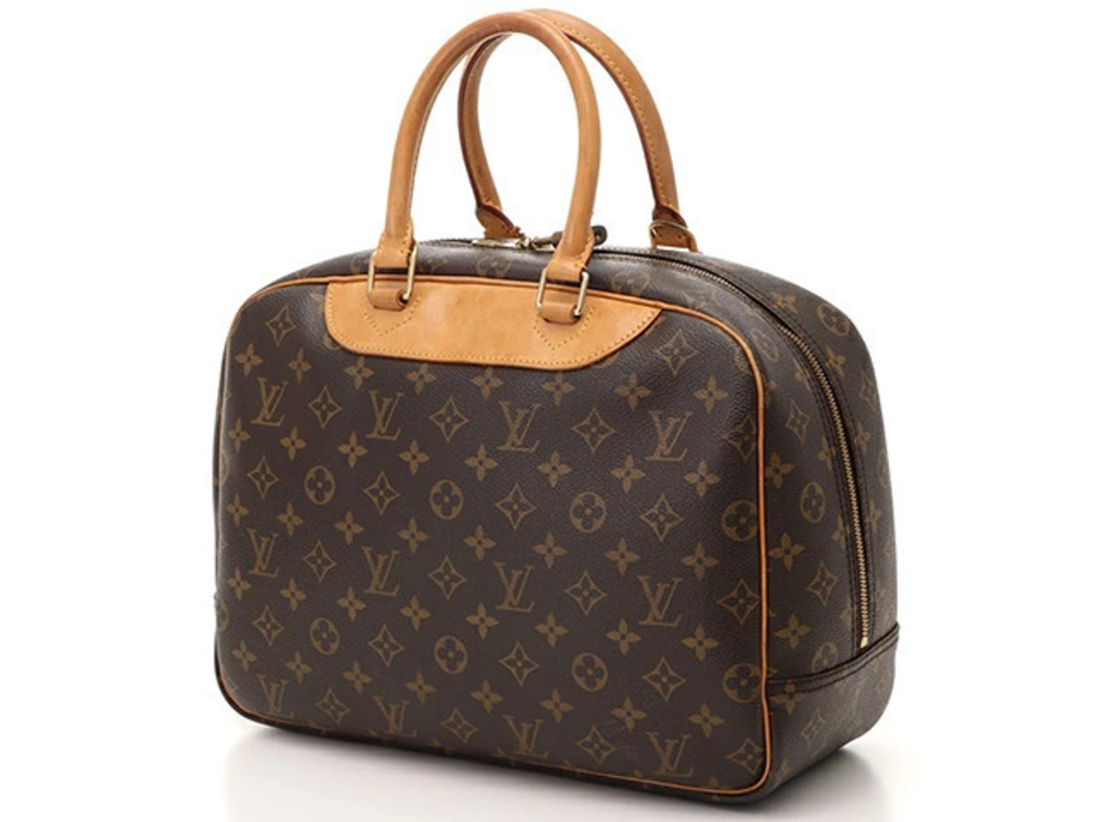 Louis Vuitton Deauville Bag Monogram Handbag Brown